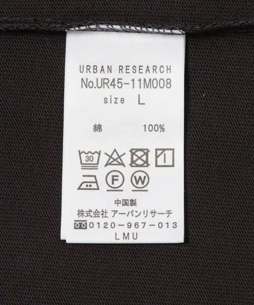 URBAN RESEARCH(アーバンリサーチ)の「USAコットンバスクTシャツ(Tシャツ/カットソー・メンズ・オフホワイト/ブラック系その他/チャコールグレー/カーキ/ホワイト系その他/ブルー系その他・SMALL/MEDIUM/LARGE)」の11枚目の写真