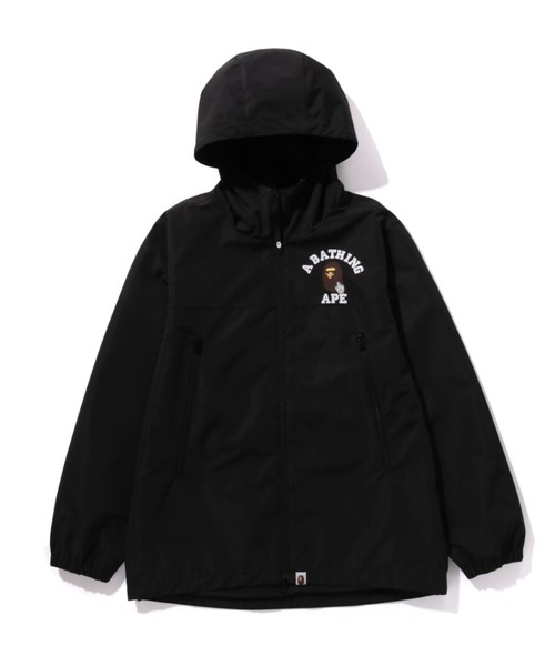 A BATHING APE(アベイシングエイプ)の「GO APE POINTER COLLEGE HOODIE JACKET(ミリタリージャケット・メンズ・オレンジ/ブラック・LARGE/MEDIUM)」の1枚目の写真
