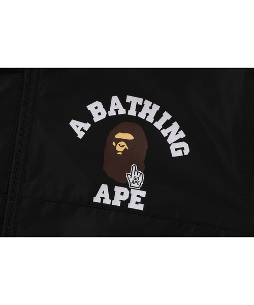 A BATHING APE(アベイシングエイプ)の「GO APE POINTER COLLEGE HOODIE JACKET(ミリタリージャケット・メンズ・オレンジ/ブラック・LARGE/MEDIUM)」の5枚目の写真