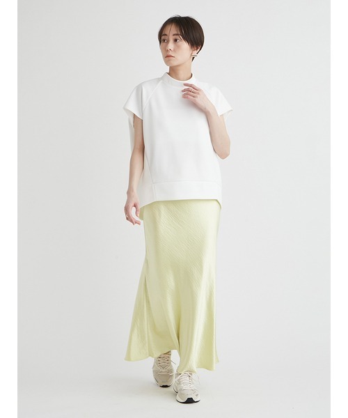 emmi(エミ)の「eco ダンボールニットコクーンプルオーバー(Tシャツ/カットソー・レディース・ネイビー/ホワイト・FREE)」の12枚目の写真