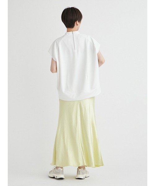 emmi(エミ)の「eco ダンボールニットコクーンプルオーバー(Tシャツ/カットソー・レディース・ネイビー/ホワイト・FREE)」の13枚目の写真