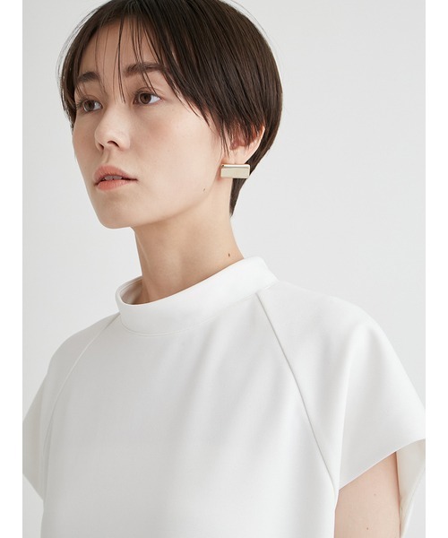 emmi(エミ)の「eco ダンボールニットコクーンプルオーバー(Tシャツ/カットソー・レディース・ネイビー/ホワイト・FREE)」の8枚目の写真