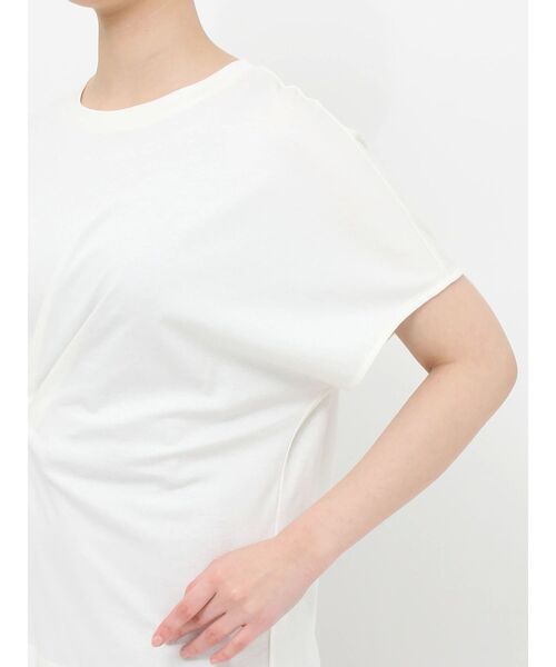 ELENDEEK(エレンディーク)の「サイドドレープカットソー(Tシャツ/カットソー・レディース・ラベンダー/ブラック/オフホワイト・FREE)」の13枚目の写真
