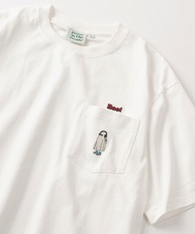 【POWER TO THE PEOPLE/パワー トゥザ ピープル】CREAM SODA&BEER&GHOST ワンポイント刺繍デザイン ポケット付き ビッグシルエット半袖Tシャツ/ユニセックス