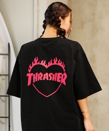 THRASHER | 【ムラサキスポーツ限定】THRASHER/スラッシャー  水陸両用 オーバーサイズ UVケア 半袖ラッシュガードTシャツ  TC-003(Tシャツ/カットソー)