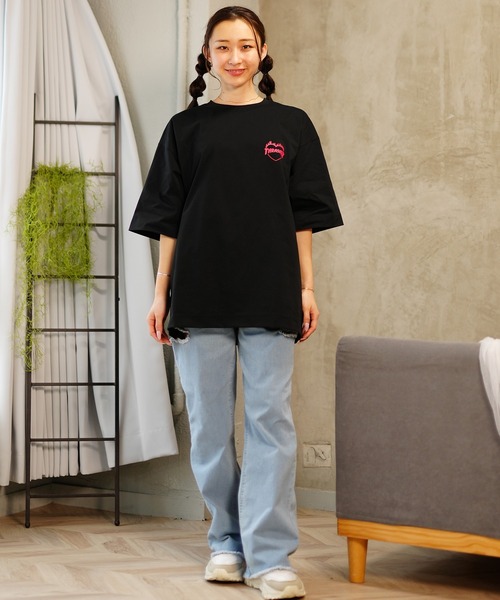 THRASHER（スラッシャー）の「【ムラサキスポーツ限定】THRASHER/スラッシャー  水陸両用 オーバーサイズ UVケア 半袖ラッシュガードTシャツ  TC-003（Tシャツ/カットソー・レディース・ホワイト/ブラック・XL/L/M）」の13枚目の写真