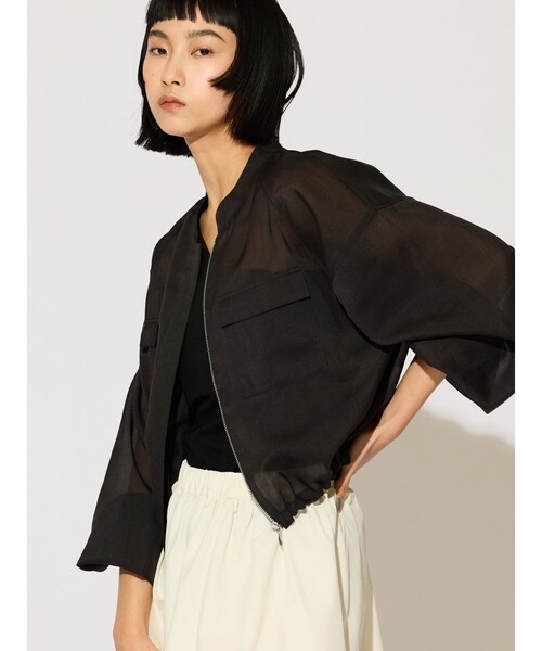 セール】MIDIUMISOLID Lady's シアーブルゾン（ダウンジャケット