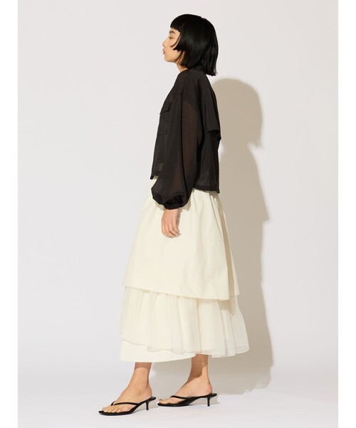 セール】MIDIUMISOLID Lady's シアーブルゾン（ダウンジャケット