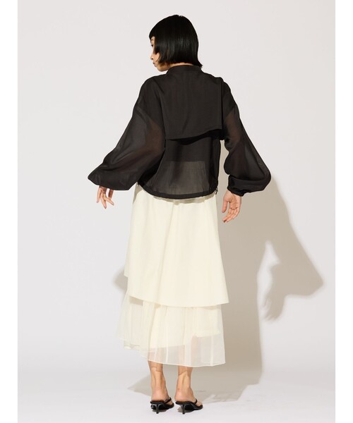 セール】MIDIUMISOLID Lady's シアーブルゾン（ダウンジャケット