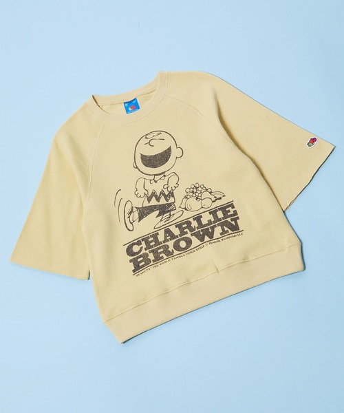 FRUIT OF THE LOOM(フルーツオブザルーム)の「FTL × PEANUTS半袖スウェット / コラボ / ピーナッツ / スヌーピー / 半袖 / プリント / カジュアル / ユニセックス(Tシャツ/カットソー・キッズ・A/B/C/D/E・S/M/L)」の3枚目の写真