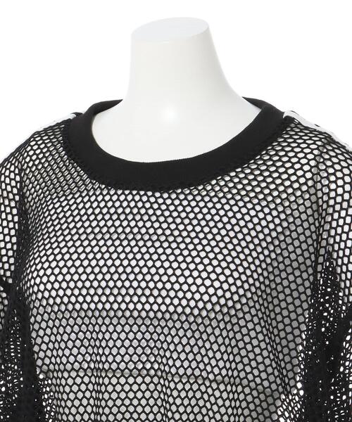 INGNI（イング）の「袖ラインメッシュプルオーバー（その他トップス・レディース・ブラック/オフホワイト・M）」の10枚目の写真