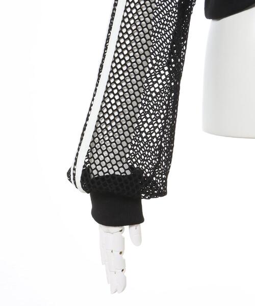 INGNI（イング）の「袖ラインメッシュプルオーバー（その他トップス・レディース・ブラック/オフホワイト・M）」の11枚目の写真