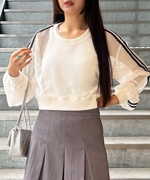 INGNI | 袖ラインメッシュプルオーバー(その他トップス)