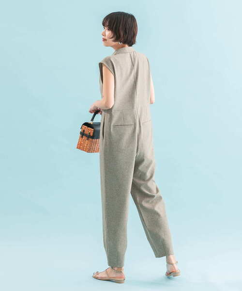 ★ レディース　オーバーオール　レッド38新品 ll1184-1.jpg