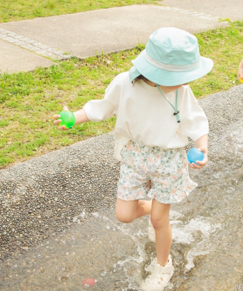 BRANSHES（ブランシェス）の「【水陸両用/撥水加工】裾フリルショートパンツ（その他パンツ・キッズ・カラフル/ピンクベージュ/ブルー・110/90/130/150/120/100/140）」の6枚目の写真
