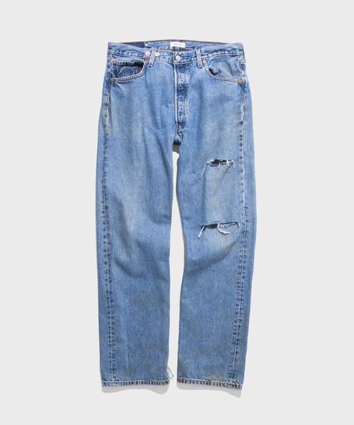 BASICKS】x Vintage Levis Heart Pocket Damage Denim（デニムパンツ  