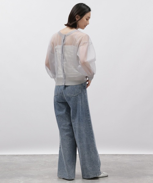 LAKOLE(ラコレ)の「2WAYラメシアークルーカーディガン / 113790(カーディガン/ボレロ・レディース・オレンジ/グレー/ブルー/ブラック・SMALL/MEDIUM)」の13枚目の写真