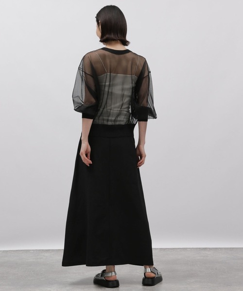 LAKOLE(ラコレ)の「2WAYラメシアークルーカーディガン / 113790(カーディガン/ボレロ・レディース・オレンジ/グレー/ブルー/ブラック・SMALL/MEDIUM)」の7枚目の写真