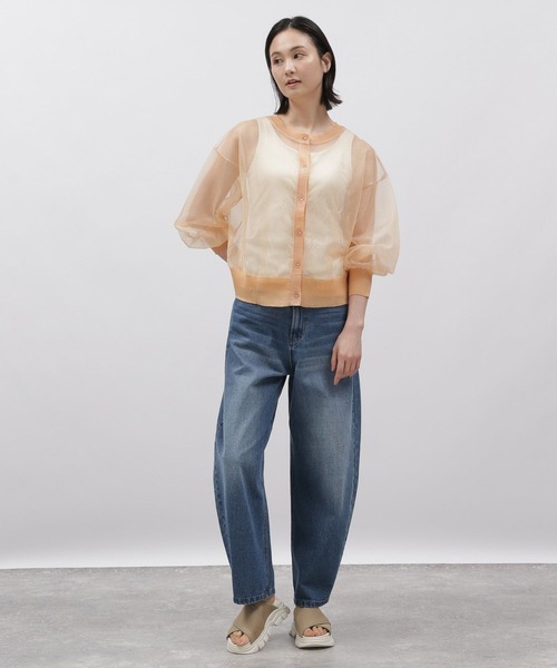 LAKOLE(ラコレ)の「2WAYラメシアークルーカーディガン / 113790(カーディガン/ボレロ・レディース・オレンジ/グレー/ブルー/ブラック・SMALL/MEDIUM)」の21枚目の写真