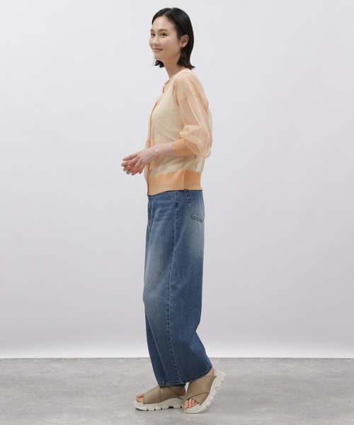 LAKOLE(ラコレ)の「2WAYラメシアークルーカーディガン / 113790(カーディガン/ボレロ・レディース・オレンジ/グレー/ブルー/ブラック・SMALL/MEDIUM)」の22枚目の写真