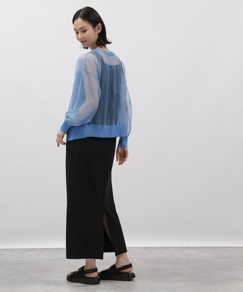 LAKOLE(ラコレ)の「2WAYラメシアークルーカーディガン / 113790(カーディガン/ボレロ・レディース・オレンジ/グレー/ブルー/ブラック・SMALL/MEDIUM)」の18枚目の写真