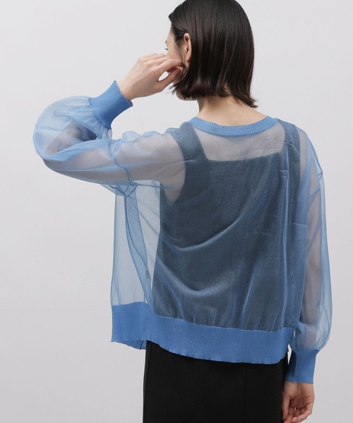 LAKOLE(ラコレ)の「2WAYラメシアークルーカーディガン / 113790(カーディガン/ボレロ・レディース・オレンジ/グレー/ブルー/ブラック・SMALL/MEDIUM)」の20枚目の写真