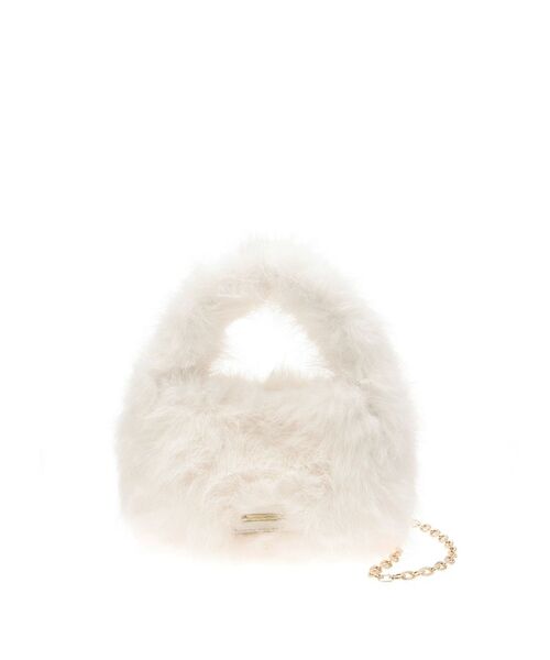 MERCURYDUO（マーキュリーデュオ）の「フェイクファーミニBAG（ハンドバッグ・レディース・ブルー/ブラウン/オフホワイト/ライトグレー/ピンク・FREE）」の18枚目の写真