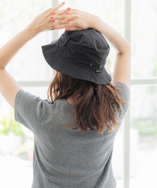 coca（coca）（コカ）の「【WEB限定セール】ポケッタブルサファリハット（ハット・レディース・ブラック/カーキ・ONE SIZE）」の9枚目の写真