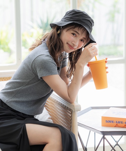 coca（coca）（コカ）の「【WEB限定セール】ポケッタブルサファリハット（ハット・レディース・ブラック/カーキ・ONE SIZE）」の7枚目の写真