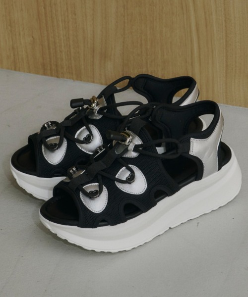 idem(イデム)の「heart nuance sports sandal/ハートスポーツサンダル(サンダル・レディース・ブラック/グレー・SMALL/MEDIUM/LARGE)」の9枚目の写真