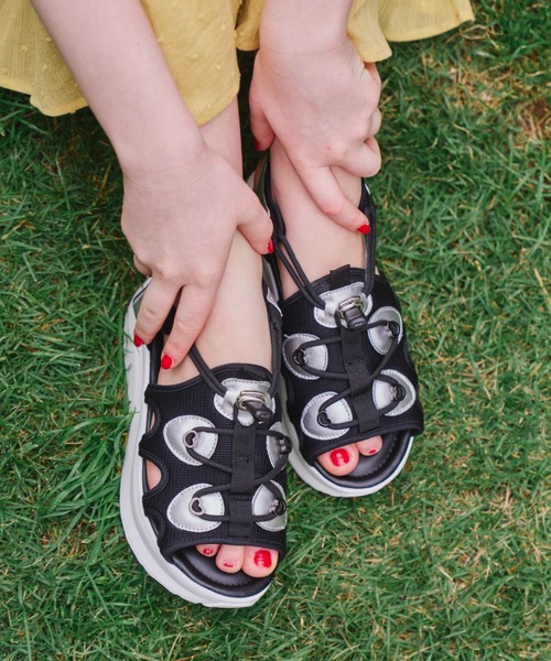 idem（イデム）の「heart nuance sports sandal/ハートスポーツサンダル（サンダル・レディース・ブラック/グレー・SMALL/MEDIUM/LARGE）」の15枚目の写真