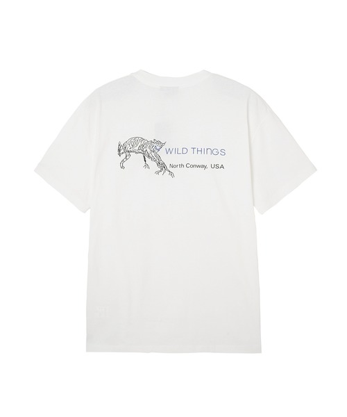 WILD THINGS(ワイルドシングス)の「WILDTHINGS WILD CAT WT24043SK(Tシャツ/カットソー・メンズ・ホワイト/ブラック/カーキ・L/M/XL)」の1枚目の写真
