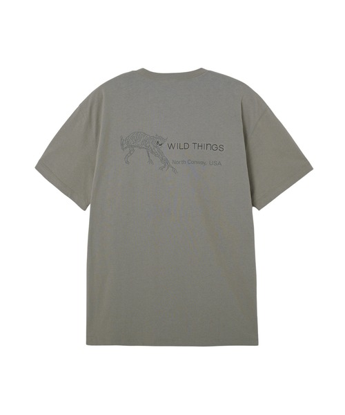 WILD THINGS(ワイルドシングス)の「WILDTHINGS WILD CAT WT24043SK(Tシャツ/カットソー・メンズ・ホワイト/ブラック/カーキ・L/M/XL)」の3枚目の写真