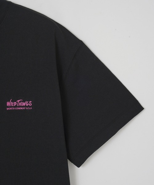 WILD THINGS(ワイルドシングス)の「WILDTHINGS WILD CAT WT24043SK(Tシャツ/カットソー・メンズ・ホワイト/ブラック/カーキ・L/M/XL)」の9枚目の写真