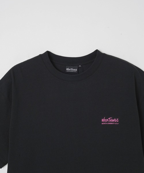 WILD THINGS(ワイルドシングス)の「WILDTHINGS WILD CAT WT24043SK(Tシャツ/カットソー・メンズ・ホワイト/ブラック/カーキ・L/M/XL)」の5枚目の写真
