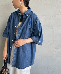 [FANATICS/ファナティクス] 別注 ワンポイント刺繍ロゴ ボタンダウンシャツ