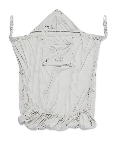 Rosemadame（ローズマダム）の「どうぶつ柄マルチケープ（接触冷感・UVカット・抗菌防臭）（授乳ケープ/授乳クッション・レディース・ライトグレー/ベージュ・FREE）」の3枚目の写真