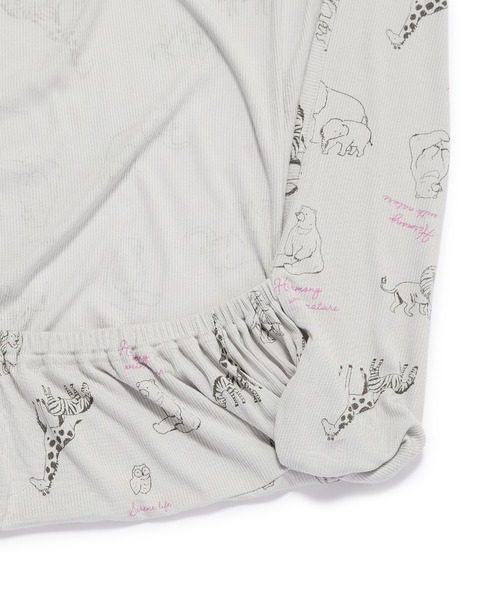 Rosemadame（ローズマダム）の「どうぶつ柄マルチケープ（接触冷感・UVカット・抗菌防臭）（授乳ケープ/授乳クッション・レディース・ライトグレー/ベージュ・FREE）」の6枚目の写真