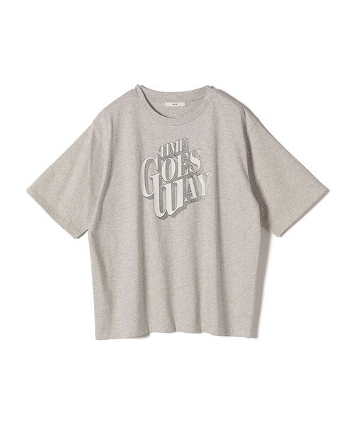 SHIPS(シップス)の「コーマ 天竺 プリント TEE(Tシャツ/カットソー・レディース・シルバーグレー/ライトグレー/ライトホワイト/ホワイト・ONE SIZE)」の9枚目の写真