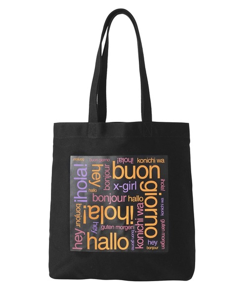 abcd fleurs トートバッグ everyone ステッカー everyone nylon logo tote bag ABCD FLEURS