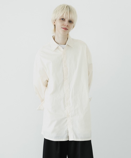 remer（リメール）の「loose standard over shirt / ルーズスタンダードオーバーシャツ（シャツ/ブラウス・メンズ・ライトブルー/ブルーグリーン/ライトグレー/ホワイト/ライトイエロー/チャコールグレー・LARGE/MEDIUM/SMALL/X-SMALL）」の15枚目の写真