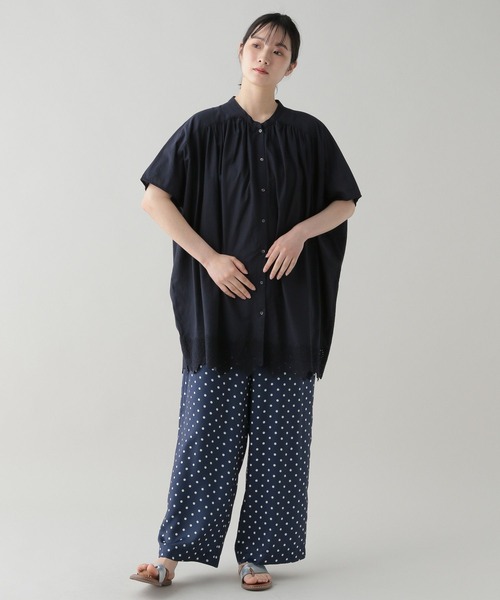 studio CLIP（スタディオクリップ）の「《natural by clip》ドットプリントパンツ（その他パンツ・レディース・ネイビー/ブラック・FREE）」の10枚目の写真