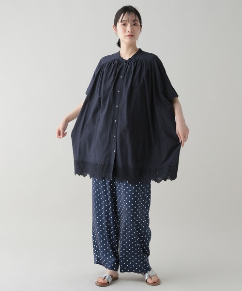 studio CLIP（スタディオクリップ）の「《natural by clip》ドットプリントパンツ（その他パンツ・レディース・ネイビー/ブラック・FREE）」の12枚目の写真