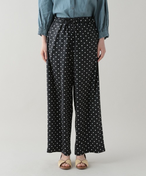 studio CLIP（スタディオクリップ）の「《natural by clip》ドットプリントパンツ（その他パンツ・レディース・ネイビー/ブラック・FREE）」の6枚目の写真