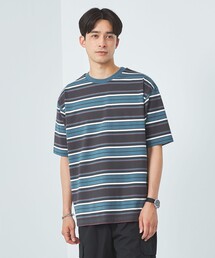 green label relaxing（グリーンレーベルリラクシング）の「リンガー ボーダー クルーネック Tシャツ（Tシャツ/カットソー）」