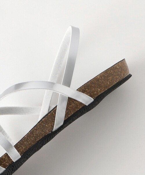 PLAKTON（プラクトン）の「【別注】＜PLAKTON＞ダブルクロス バックストラップ サンダル（サンダル・レディース・シルバー/オリーブ・37/36/38）」の14枚目の写真