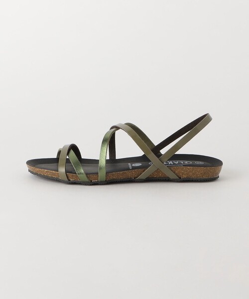 PLAKTON（プラクトン）の「【別注】＜PLAKTON＞ダブルクロス バックストラップ サンダル（サンダル・レディース・シルバー/オリーブ・37/36/38）」の15枚目の写真