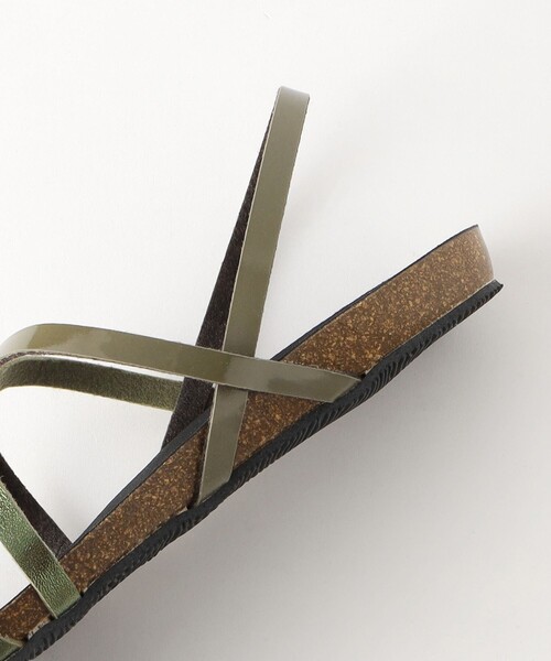 PLAKTON（プラクトン）の「【別注】＜PLAKTON＞ダブルクロス バックストラップ サンダル（サンダル・レディース・シルバー/オリーブ・37/36/38）」の18枚目の写真