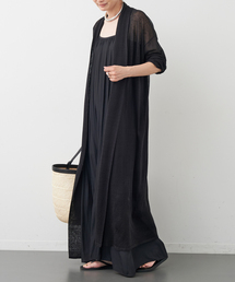 Leeway Sheer ロングカーディガン