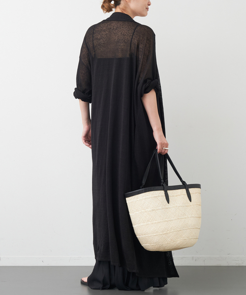 Deuxieme Classe（ドゥーズィエムクラス）の「Leeway Sheer ロングカーディガン（カーディガン/ボレロ・レディース・ブラウン/ブラック・FREE）」の4枚目の写真